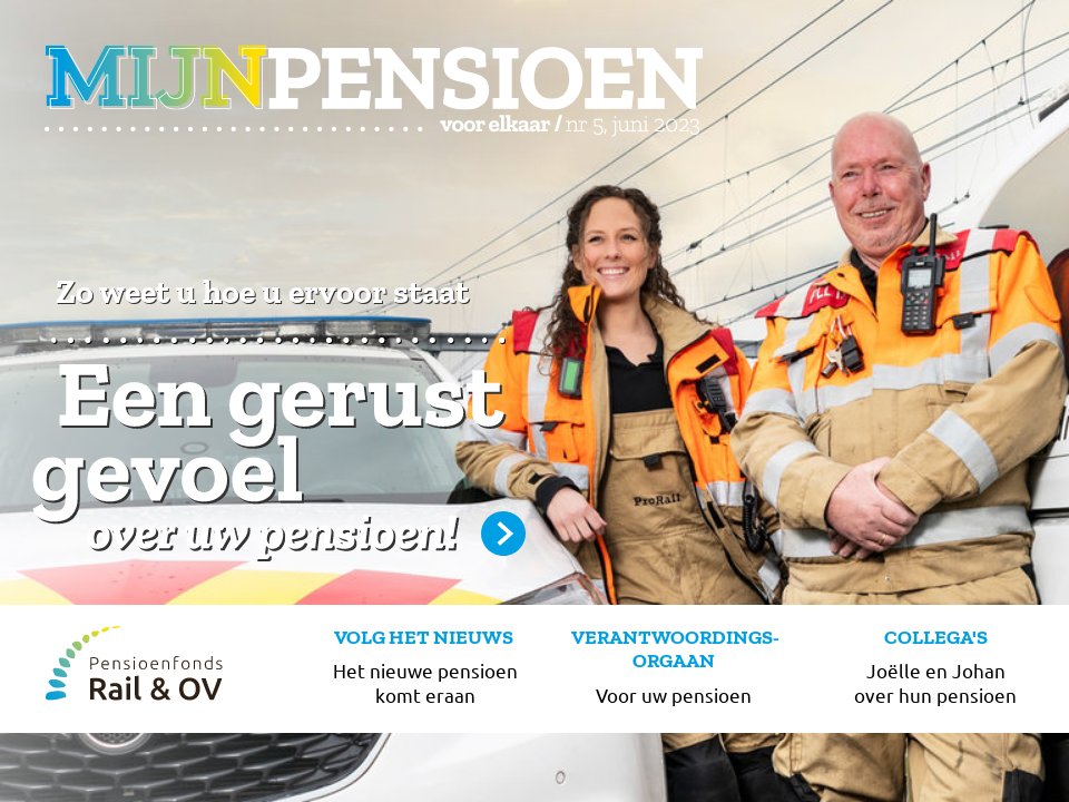 Een gerust gevoel over uw pensioen! - Mijn Pensioen juni 2023